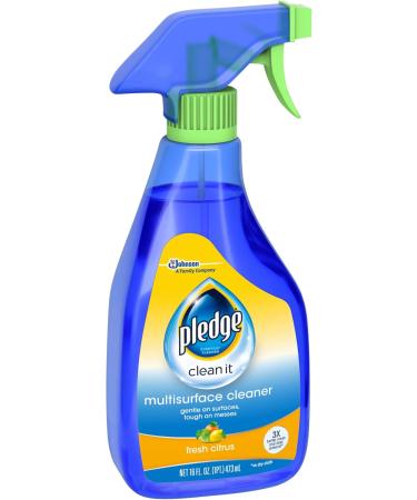 Pledge Multisurface Cleaner Trigger Spray - Fresh Citrus for Electronic Stainless Steel & Glass | 16 oz - Buy Now - Buy Online on GoSupps.com