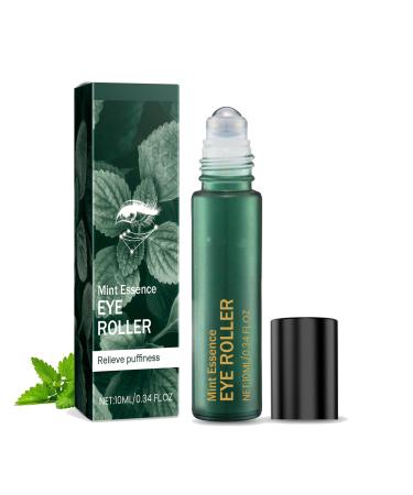 Mint Essence Serum Roller - Under Eye Cream - Eye Bags Remover - Eye Cream for Dark Circles and Puffy Eyes - Anti Wrinkle Eye Cream - Brighting Moisturing and Cooling Feeling 10ML