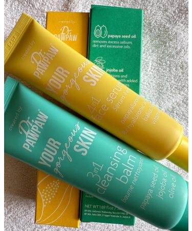 Dr.PAWPAW Your Gorgeous Skin 3 In 1 Cleansing Balm - Lightweight Brightening Conditioning & Hydrating (50ml) | Shop Internationally - Buy Online on GoSupps.com