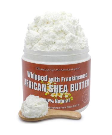 RA COSMETICS Whipped African Shea Butter with Frankincense 100% Whipped Shea Body Butter from Ghana