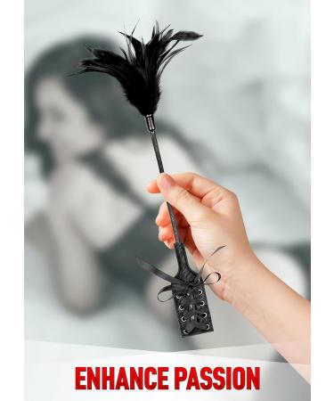 Romantic Toys Kit: Feather Tickler & Satin Blindfold - 59 Intimate Accessories for Couples - Buy Online on GoSupps.com