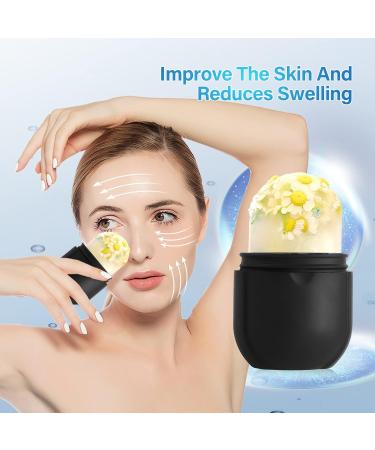 Buy Ice Roller for Face & Eye - Brighten Skin Enhance Glow Reduce Fine Lines & Acne | Skin Care Kit (Black - Buy Online on GoSupps.com
