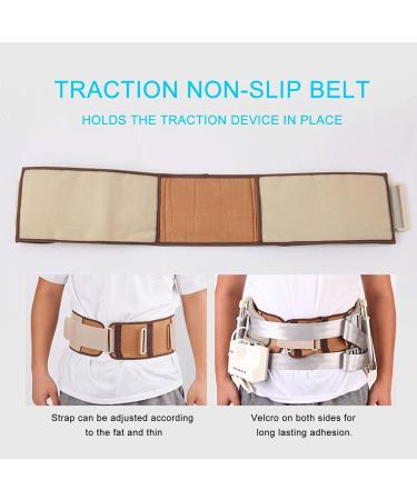 Volume Disc Lumbar Vertebrae Traction Device | Hydraulic Waist Belt Corrector for Men & Women - 80 kg Support & Protection - Buy Online on GoSupps.com