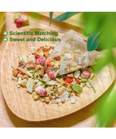 100% Pure Natural Herbal Tea Honeysuckle Baimao Root Snow pear Tea Bag 300g/10.58oz (12g*25bags) Goji feuilles de m rier r glisse sans additifs sans OGM - Buy Online on GoSupps.com