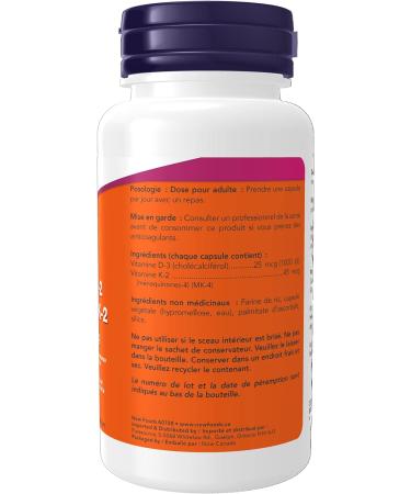 Now Foods Vit D-3 1 000 IU & K2 45mcg 120vcap & C-1000 with 100mg Bioflavonoids 100vcap - Buy Online on GoSupps.com