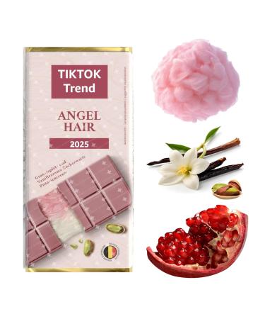 Everhomely Angel Hair Chocolate Angel Hair Rose with Fine Vanilla Pomegranate Cotton Candy Pistachio 60g Dubai Chocolate 2.0