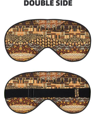 SSIMOO African Style Patchwork Eye Mask | Ultra-Soft Light-Blocking for Ultimate Comfort & Restful Sleep - Buy Online on GoSupps.com