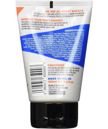 Bullet & Bone Muscle Activating Rub 100ml with Ginger & Blackpepper for Pre-Exercise Warm-Up - Buy Online on GoSupps.com