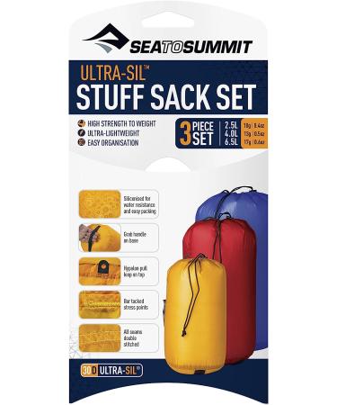 Sea to Summit Ultra-SIL 3-Piece Set Stuff Sacks (2.5L, 4L, 6.5L) - Ultralight Storage Bags - Buy Online on GoSupps.com