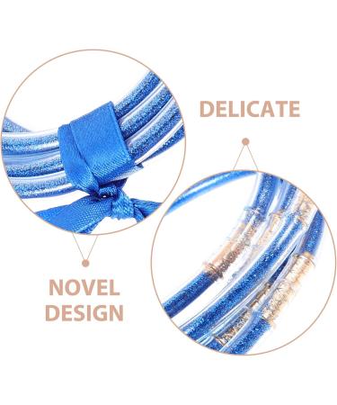 Gadpiparty 1 Set jelly bangles for adult flash silicone bracelet Miss jewelry Jelly Bangles wrist jelly pvc silicone glitter jelly bracelets Bracelet wristband - Buy Online on GoSupps.com