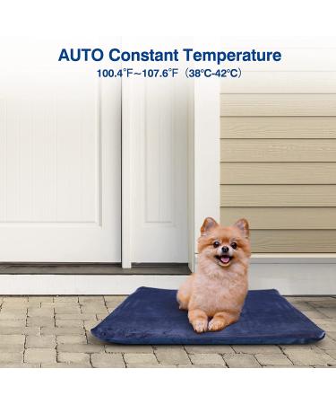 Kiroto Outdoor Heating Pad for Cats | Electric Cat Heat Pad for Outdoor Cat House | Auto Temperature | Safe Waterproof Pet Bed Pad M - NavyBlue - Buy Online on GoSupps.com