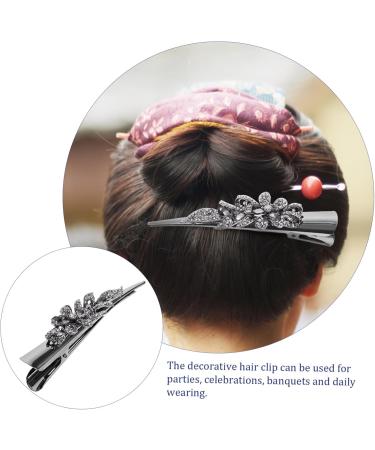 minkissy duckbilled hair clip for girl large Cymbidium Korean version hair barrettes for girls clip for hair Miss girl vintage Metal headgear hair accessories horn clip big hairpin - Buy Online on GoSupps.com
