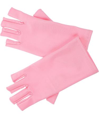 POPETPOP 5 Pairs Nail Gloves Manicure Gloves Nail Uv Protection Gloves for Women Nail Art Gloves Uv Shield Gloves Uv Shield Mittens Pink Moisturizing Nail Polish Spandex - Buy Online on GoSupps.com