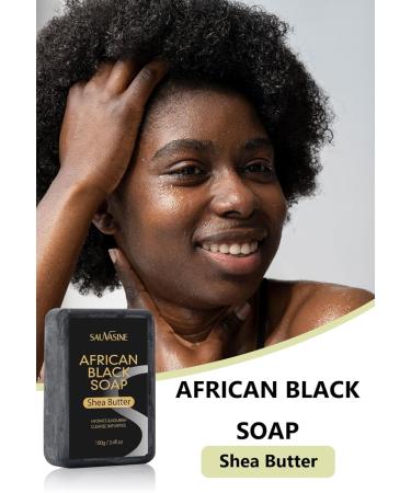 African Black Soap with Shea Butter | Moisturizing & Cleansing Skin Care for Face & Body - Natural Skincare Solution - Buy Online on GoSupps.com