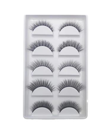 UAMOU 10/50 Boxes 37 Style 5 Pairs Natural 3D False Eyelashes Makeup Fake Eye Lashes Faux Cils Make Up Beauty Maquillaje Cheerfully (Color : 5Pairs MIX01 Size : 20 Boxes 100Pairs)