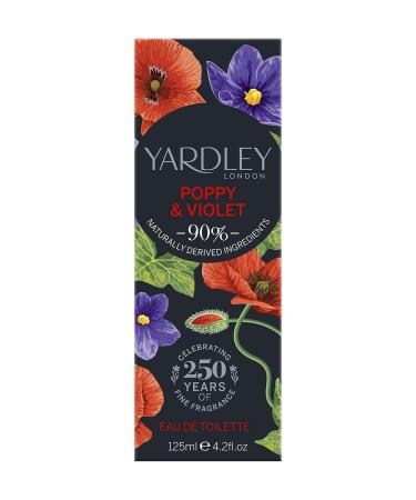 Yardley of London Poppy & Violet Eau de Toilette 125ml Poppy & Violet 4.2 Fl Oz (Pack of 1) - Buy Online on GoSupps.com