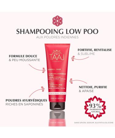 TAAJ | Purifying Detox Shampoo | KESHIKA | Cleanses Strengthens & Stimulates | For Fresh & Soft Hair | Oily Hair | 90% Natural Ingredients | Vegan & Cruelty Free | 250ml - Buy Online on GoSupps.com