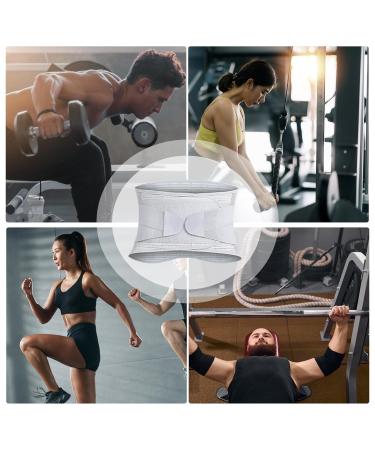 Siopob Back Brace | Anti-Skid Lumbar Support - Lower Back Brace With Adjustable Support Straps Anti-Skid Sweat- Band Com-fortable Gym Accessories Gray Size S - Buy Online on GoSupps.com