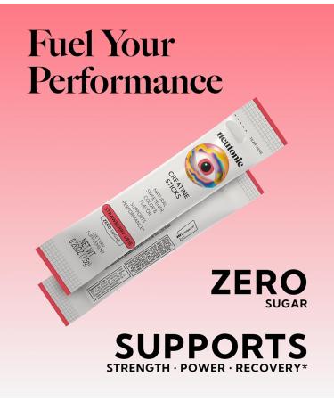 Neutonic Creatine Monohydrate | Strawberry Lime Flavored | Premium Micronized Creapure Creatine Powder | Supports Strength and Power | Zero Sugar Vegan | Convenient Single-Serve Packets | 30 Sticks - Buy Online on GoSupps.com