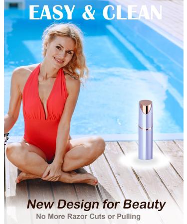 Portable Women's Facial Hair Removal Shaver - Electric Rechargeable Painless Bikini Remover for Smooth Skin Anytime - Buy Online on GoSupps.com