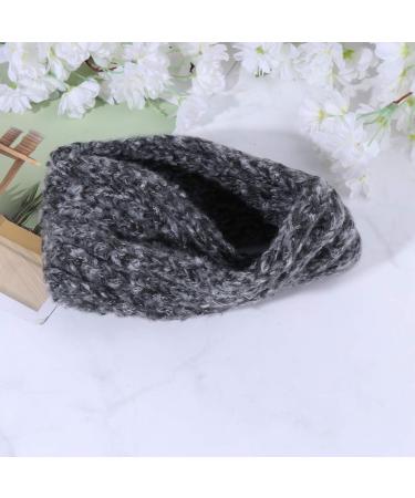 Lurrose Knitting Hair Band Woolen Crossed Headband Wide Rim Headwrap Twist Winter Headwear for Women Girls Black - Buy Online on GoSupps.com
