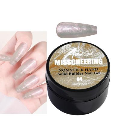 Solid Gel Nail Glue | Gel Nail Glue Hard Gel for Nails | Long-Lasting Hard Gel Manicure Art Building Gel for Nails Home Salon Use 04
