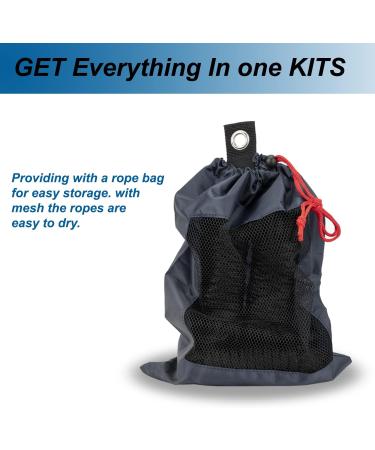 MARINE SYSTEM 1/2 Inch x 15 FT Double Braided Nylon Dock Lines Rope - 4 Pack Black - Buy Online on GoSupps.com