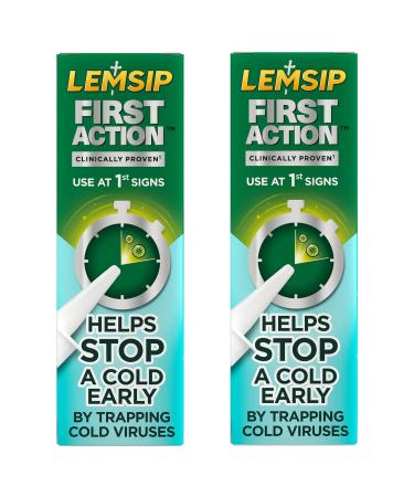Lemsip Cold & Flu First Action Nasal Spray 20ml Helps Stop A Cold Early (Pack of 2)