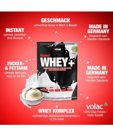 Buy Honest Whey Protein Powder - Vanilla Ice Cream (820g) | Instant Soluble Protein with EAA & BCAA | International Shipping Available - Buy Online on GoSupps.com