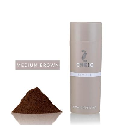 Hair Thickening Fibers - 27.5g - Medium Brown - Keratin Solution for Bald Spots & Thinning Hair - Fast Coverage for Men & Women - Buy Online on GoSupps.com