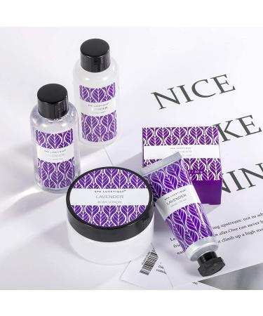 Luxetique Lavender Spa Gift Basket - 6-Pc Home Spa Set | Perfect Valentine Gifts for Her & Him - Buy Online on GoSupps.com