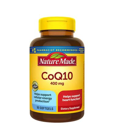 BLUE RIBBON NM CoQ10 400 mg Dietary Supplement 90 Softgels (Pack of 1)