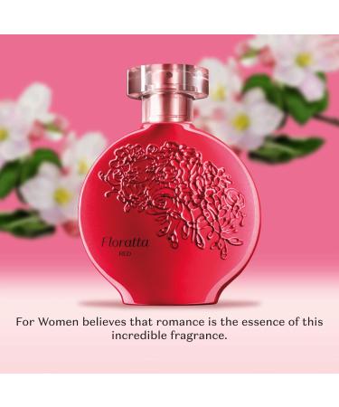 O BOTICARIO Floratta Red Eau de Toilette Long-Lasting Fresh Floral Fragrance Perfume for Women 2.5 Ounce - Buy Online on GoSupps.com
