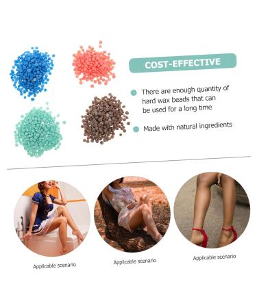 Minkissy 4 Packs Wax Beans for Safe Hair Removal | Professional Wax Pearls & Beads for Armpit & Body Use - Buy Online on GoSupps.com