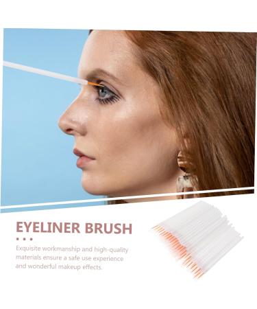 MUSISALY 100pcs Disposable Eyeliner Brush Eyeliner Blending Brush Make up Kit Cosmetic Eye Brush Nylon White - Buy Online on GoSupps.com
