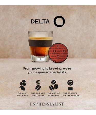 Delta Q Capsules de Caf Qalidus Intensit 10 Pack 80 Compatibles avec les Machines Delta Q Espresso Intense aux Notes de Caramel - Buy Online on GoSupps.com