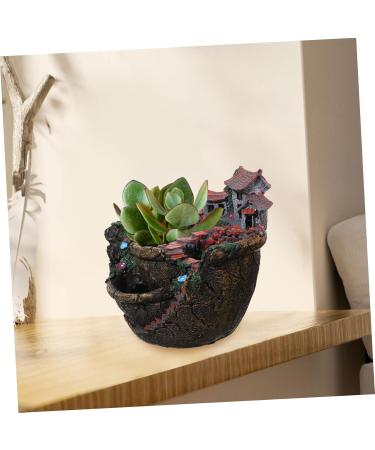 Artibetter House Flower Pot airplants Artificial air Plants Micro Landscape Succulent Plant Succulents Hanging Pot Flower Pots Indoor Dining Table Decor - Buy Online on GoSupps.com