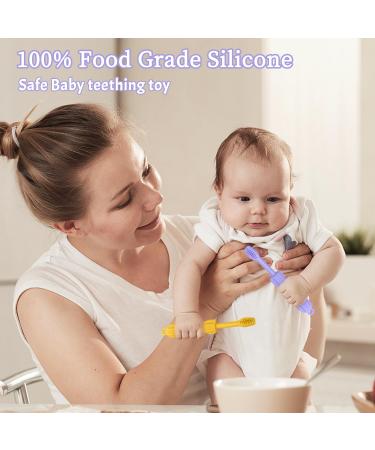 CLdy Baby Teething Toys - BPA-Free Silicone Teething Rings & 2-Pack Tubes | Best Dental Aid for Toddlers & Babies 3+ Months - Buy Online on GoSupps.com