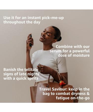 Skin Tightening Hydrating Face Mist Spray: 100% Vegan All-Natural Hormone Conscious Skincare With Adaptogenic Rhodiola 50ml - Buy Online on GoSupps.com