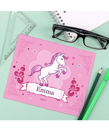 Striefchen Children's Glasses Cleaning Cloth Personalized with Beautiful Pink Childlike Motifs | Perfect for Kids - Buy Online on GoSupps.com