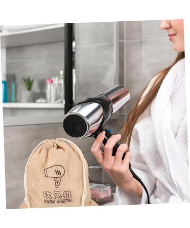 TOVINANNA 2pcs Portable Drawstring Bag Portable Hair Dryer Bags Blow Dryer Retractable Cord Travel Bag Cloth - Buy Online on GoSupps.com