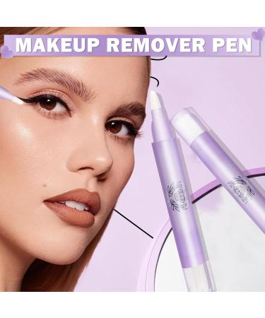 DAMUSI Makeup Remover Pen - 2PCS Quick Fix Eraser for Mascara Eyeliner & Lipstick | Travel-Friendly Makeup Corrector - Buy Online on GoSupps.com