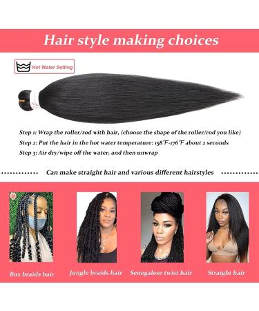 Xtrend 26 Inch EZ Braids 8Packs Yellow Pre-Stretched Easy Braiding Hair Extensions for Box Braids Hair Hot Water Setting Synthetic Fiber Hair Extensions Yellow# 26 Inch (Pack of 8) Yellow - Buy Online on GoSupps.com