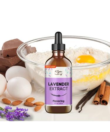 Lavender Extract for Baking - Flavoring - Lavender Extract for Drinks Cakes  Cupcakes  Beverages and More - Non GMO  Gluten Free  Sugar Free - 2oz 60ml - Buy Online on GoSupps.com