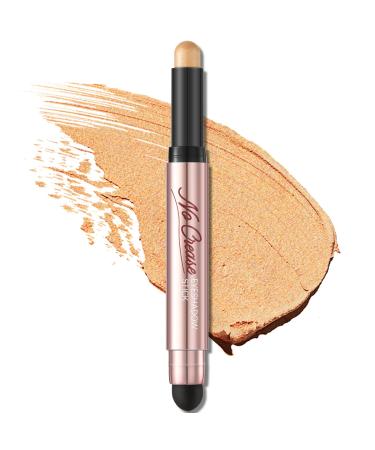 FOCALLURE No Crease Eyeshadow Stick  Creamy Eye Shadow Stick  Matte & Shimmer Eyeshadow Pencil  Smudge-proof  Waterproof  Built-in Smudger  SUN-KISSED 13 SUN-KISSED
