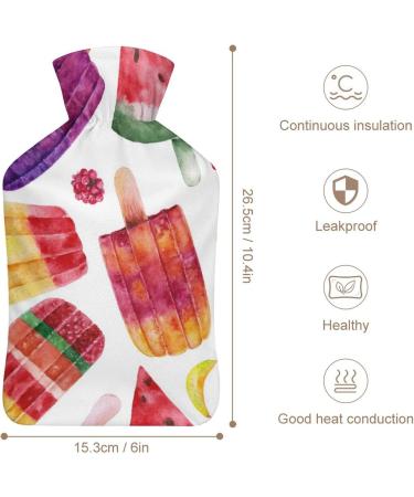 Buy Color Popsicle Hot Water Bottle with Plush Cover | Hand Warmer for Adults & Kids - 26.5x15.3cm | Fast International Shipping - Buy Online on GoSupps.com
