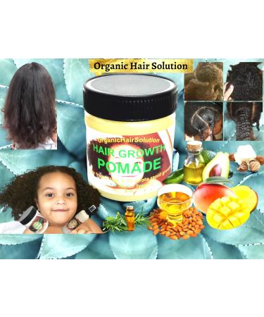 Organic Kids Hair Growth Pomade | Strengthen Thicker Longer Hair with Castor Oil Mango Butter & Avocado | Nourish Scalp & Prevent Split Ends - Buy Online on GoSupps.com