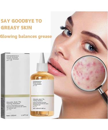 240ml Glycolic Acid 7% Toning Resurfacing Solution Glycolic Sour 7% Toner Skincare Hyaluronic Acid Serum for Large Pores & Acne Skin Resurfacing Solution Exfoliating - Buy Online on GoSupps.com