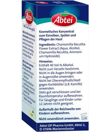 Abbey Chamomile Concentrate - 50ml | Vegan Skin Hair & Oral Care | Versatile Bathing Additive with Real Chamomile - Buy Online on GoSupps.com
