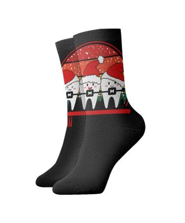 I M Friends With The Tooth Fairy Sock Thickened Stylish Thermal Socks Soft Non Slip for Men Women 12 Inch Socks Style 8 One Size